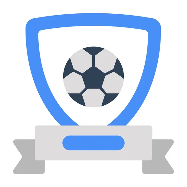Современный Дизайн Икона Футбольной Безопасности — стоковый вектор