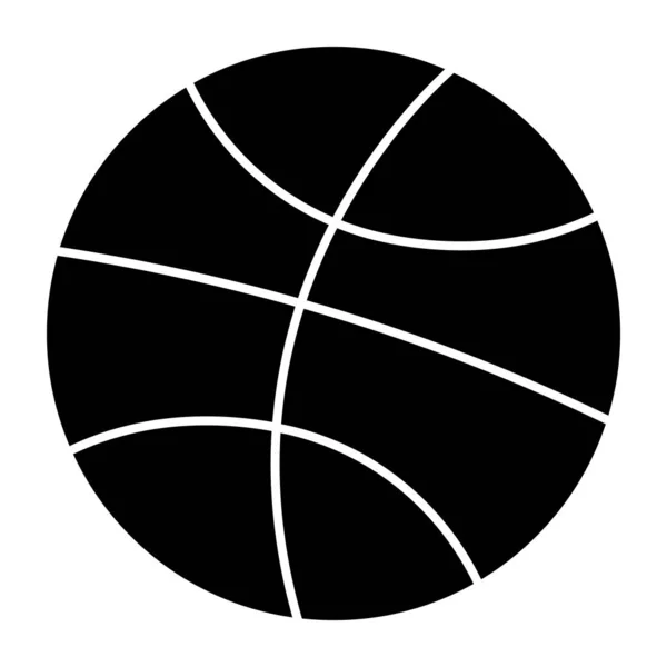 Icône Conception Modifiable Basket Ball — Image vectorielle