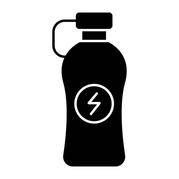 Icono Diseño Editable Botella Agua — Vector de stock