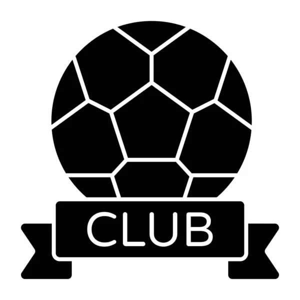 Nowoczesny Design Ikony Klubu Piłkarskiego — Wektor stockowy