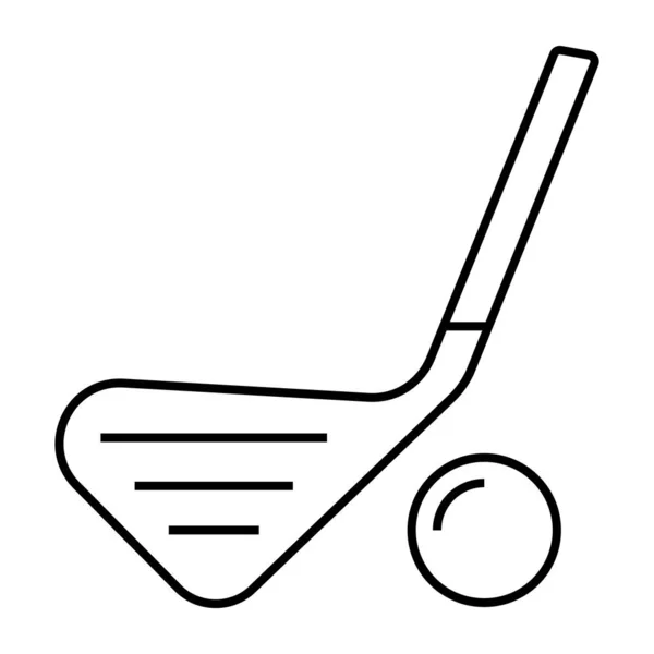 Icona Del Design Lineare Dell Hockey Ghiaccio — Vettoriale Stock
