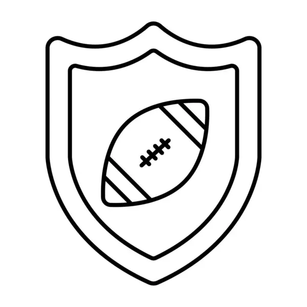 Premium Icono Descarga Rugby Seguridad — Archivo Imágenes Vectoriales