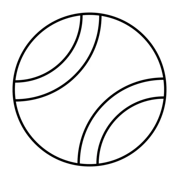 テニスボールの編集可能なデザインアイコン — ストックベクタ