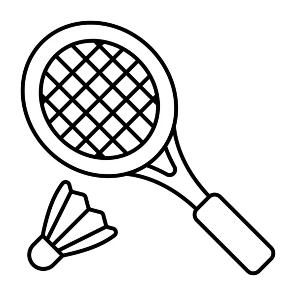 Modna Konstrukcja Wektora Badmintonu — Wektor stockowy