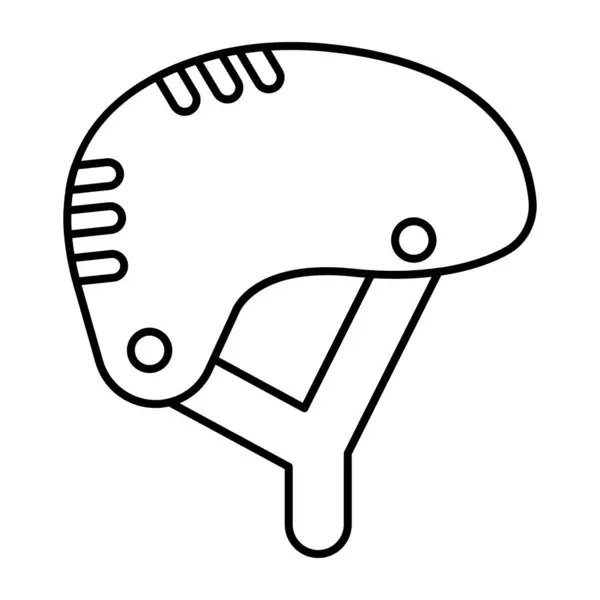 Значок Спортивного Шлема Линейном Дизайне — стоковый вектор