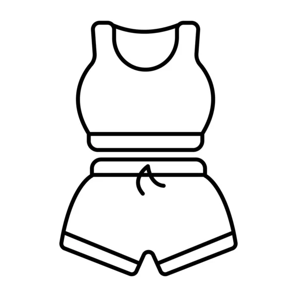 スポーツドレスのモダンなデザインアイコン — ストックベクタ