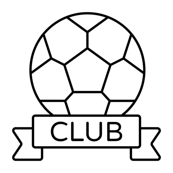 Icono Diseño Moderno Insignia Del Club Fútbol — Vector de stock
