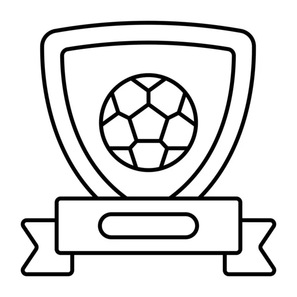 Nowoczesny Design Ikona Bezpieczeństwa Piłki Nożnej — Wektor stockowy