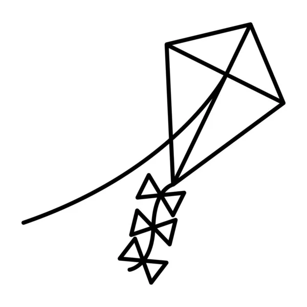 凧の編集可能なデザインアイコン — ストックベクタ