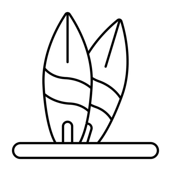 Icono Tablero Aventura Diseño Moda Tablas Surf — Vector de stock