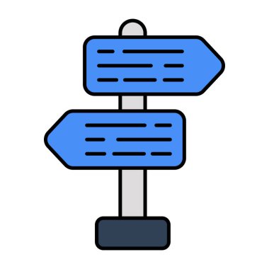 Yol tahtası için mükemmel tasarım simgesi