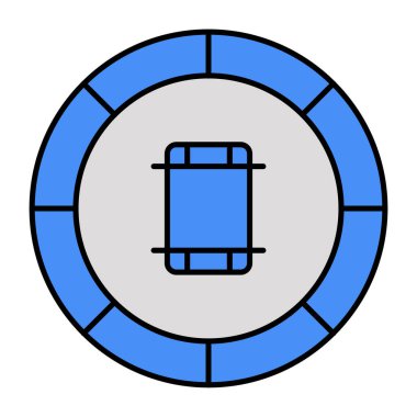 Akıllı telefonun bir simge tasarımı 