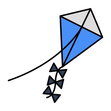 Düzenlenebilir bir uçurtma tasarımı simgesi