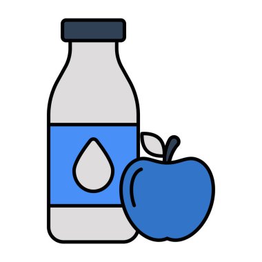 Sağlıklı beslenmenin eşsiz tasarım simgesi.