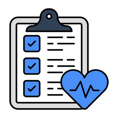 Ek raporun düz tasarım simgesi 