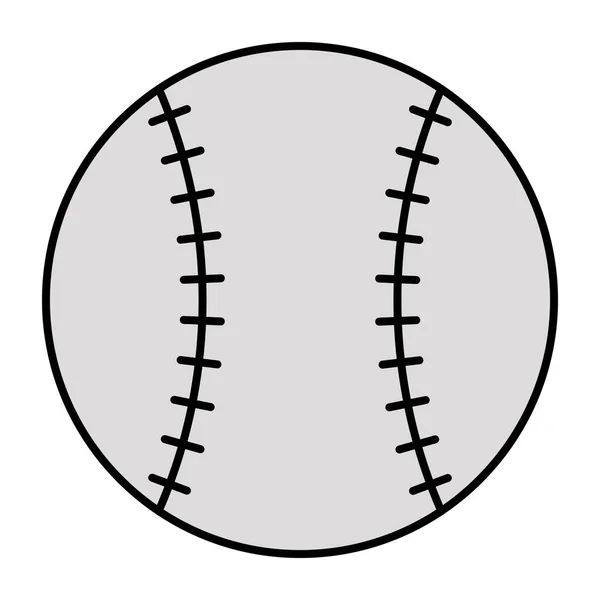 Editierbare Design Ikone Des Baseballs — Stockvektor