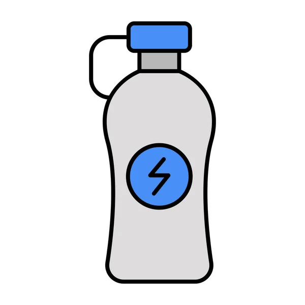 Eine Editierbare Design Ikone Der Wasserflasche — Stockvektor