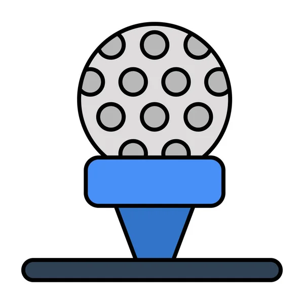 Eine Einzigartige Design Ikone Des Golf Abschlags — Stockvektor