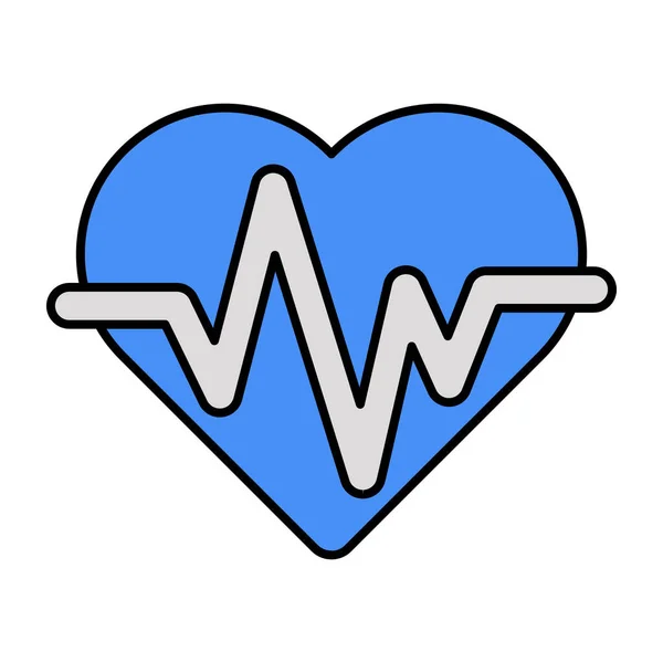 Ein Premium Download Symbol Des Herzens — Stockvektor