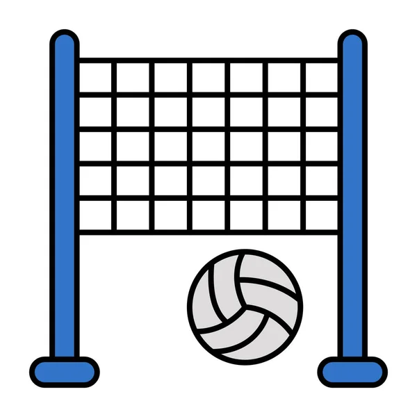 Ícone Download Premium Jogo Voleibol — Vetor de Stock