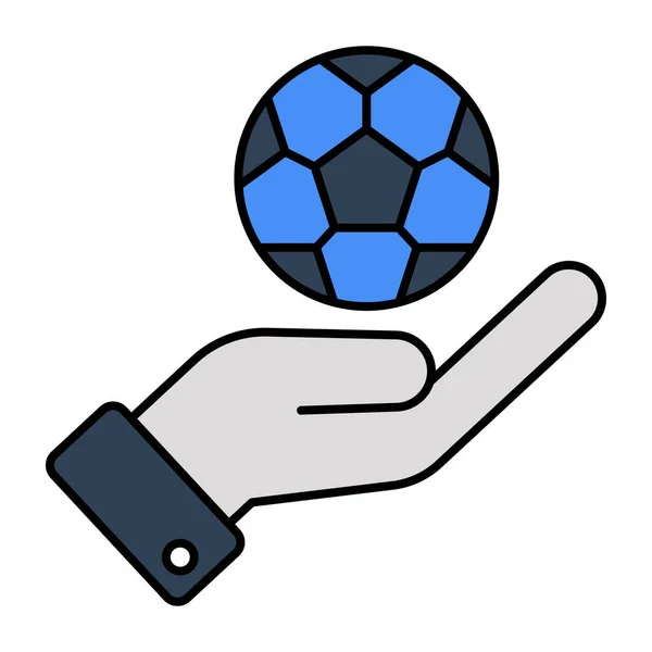Икона Современного Дизайна Футбола — стоковый вектор