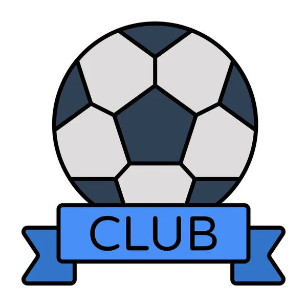 Ícone Design Moderno Emblema Clube Futebol — Vetor de Stock