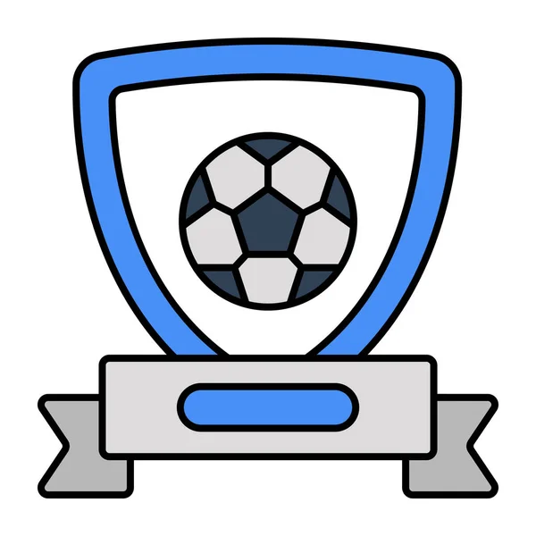 Icono Diseño Moderno Seguridad Del Fútbol — Vector de stock