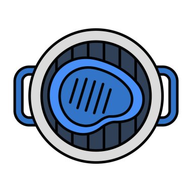 Bifteğin yaratıcı tasarım simgesi