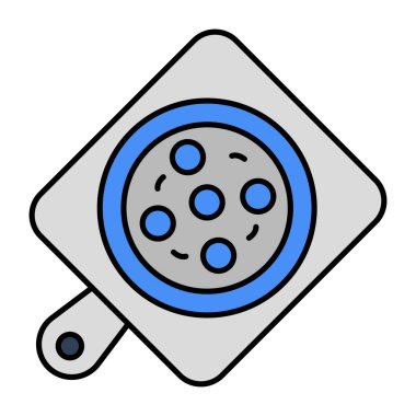 Sebze kesme tahtasının düzenlenebilir tasarım simgesi