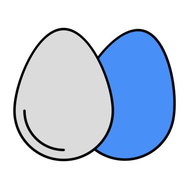 Yumurta simgesi, düzenlenebilir vektör