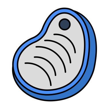 Bifteğin yaratıcı tasarım simgesi