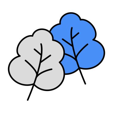 Maydanozun düzenlenebilir tasarım simgesi 