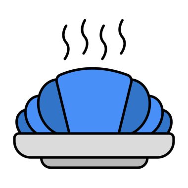 Kruvasanın modern tasarım simgesi 