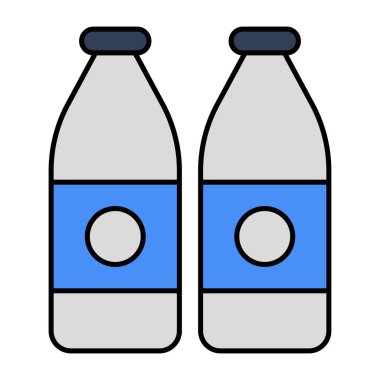 Süt şişelerinin simge tasarımı