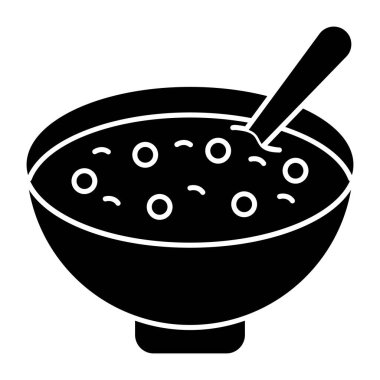 Food bowl icon in trendy design