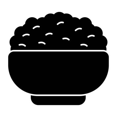 Gıda kase simgesi modada