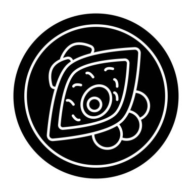 Pişmiş yemeğin son moda vektör tasarımı