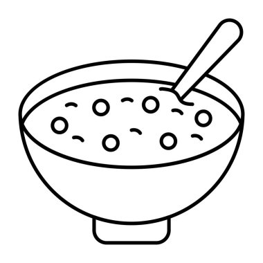 Food bowl icon in trendy design