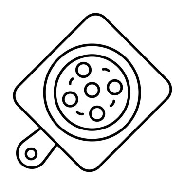 Sebze kesme tahtasının düzenlenebilir tasarım simgesi