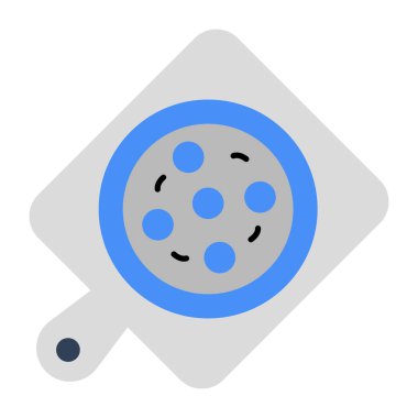 Sebze kesme tahtasının düzenlenebilir tasarım simgesi