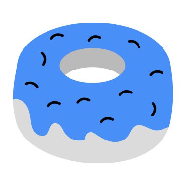 Trendy vector design of donut