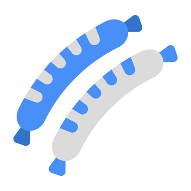 Benzersiz bir sosis tasarım ikonu