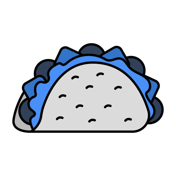 Mouth Watering Icon Taco — Wektor stockowy