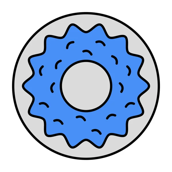 Trendy Vector Design Donut — Stockový vektor