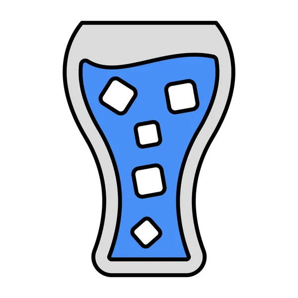Icono Diseño Plano Bebida Gaseosa — Vector de stock