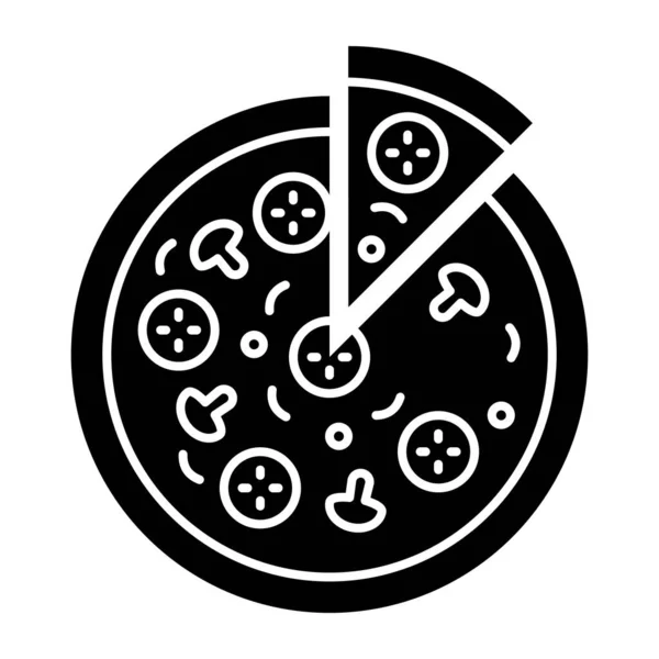 Editable Design Icon Pizza — Stock Vector