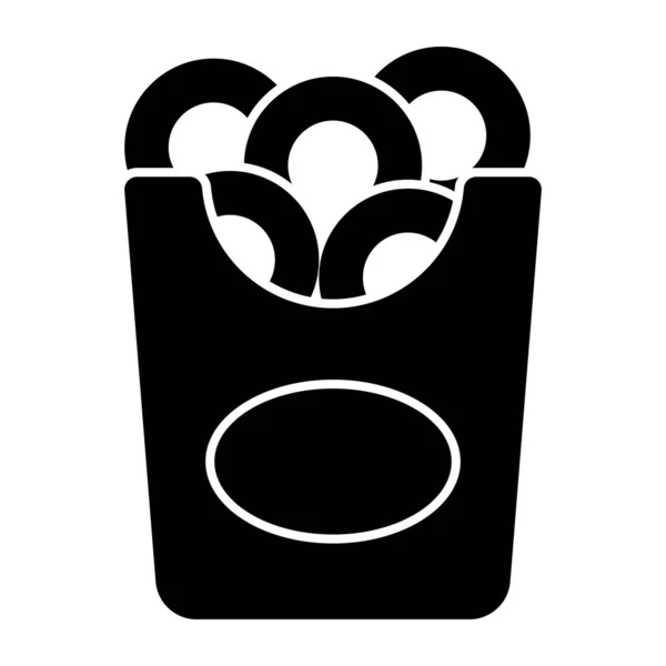 Eine Einzigartige Design Ikone Der Zwiebelringe — Stockvektor