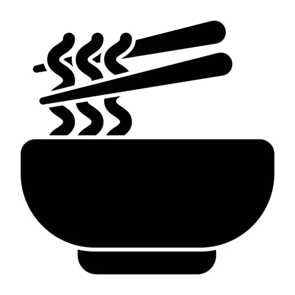 Yummy Icon Noodles Bowl — Image vectorielle