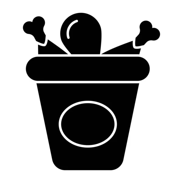 Perfect Design Icon Drumstick Bucket — Stock Vector