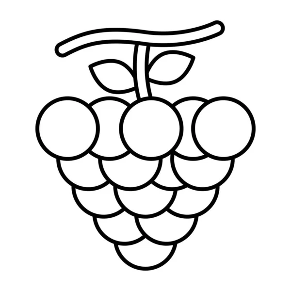 Grapes Icon Editable Vector — ストックベクタ